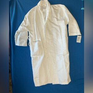 Monarch Cypress Chamois Microfiber Kimono White Hotel Robe Sz S *No Belt* NWT
